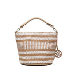Borsa Secchiello Stefanie 73BS8ZL03 STEFANIECUOIO/BIANCO V° 73 