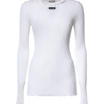 Maglia girocollo in seta MML06T 191XF0009 MIU MIU 