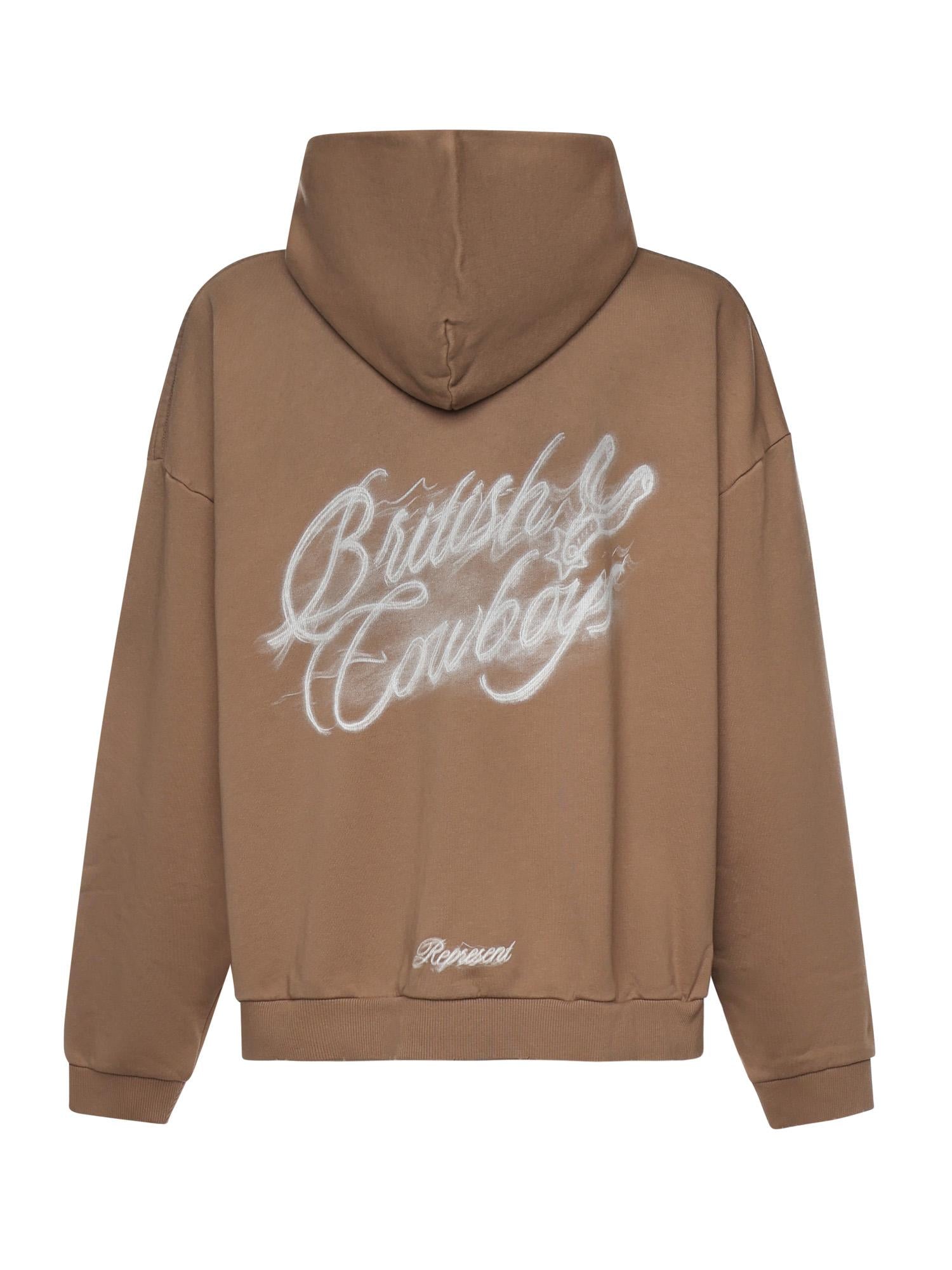 Felpa British Cowboys con stampa MLM100610 16 REPRESENT 