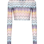 Top cropped a zig zag MS25SK0E BJ00OES72LH MISSONI 