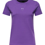 T-shirt con ricamo logo 100355 A2RDW79 PINKO 