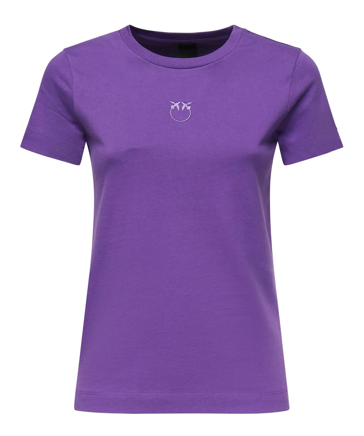 T-shirt con ricamo logo 100355 A2RDW79 PINKO 
