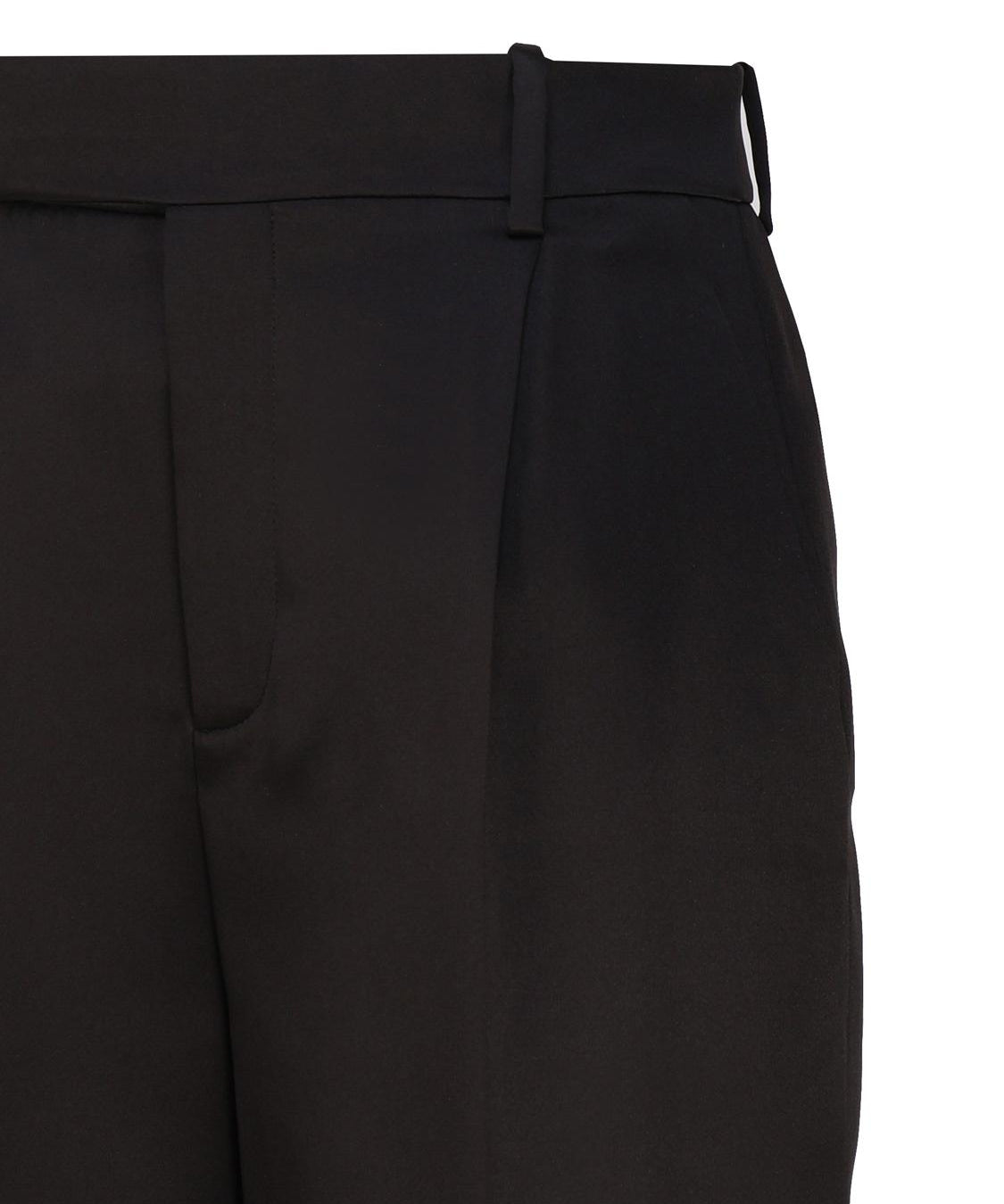 Pantaloni svasati in satin 736713 Y013G1000 SAINT LAURENT 
