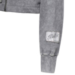 Felpa cropped in cotone 106343 A33MK10 PINKO 