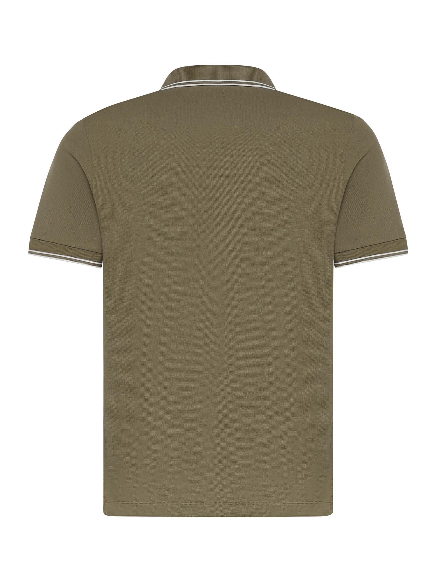 Polo in piqué di cotone con patch Compass L1S152200010 S0018V005G STONE ISLAND 