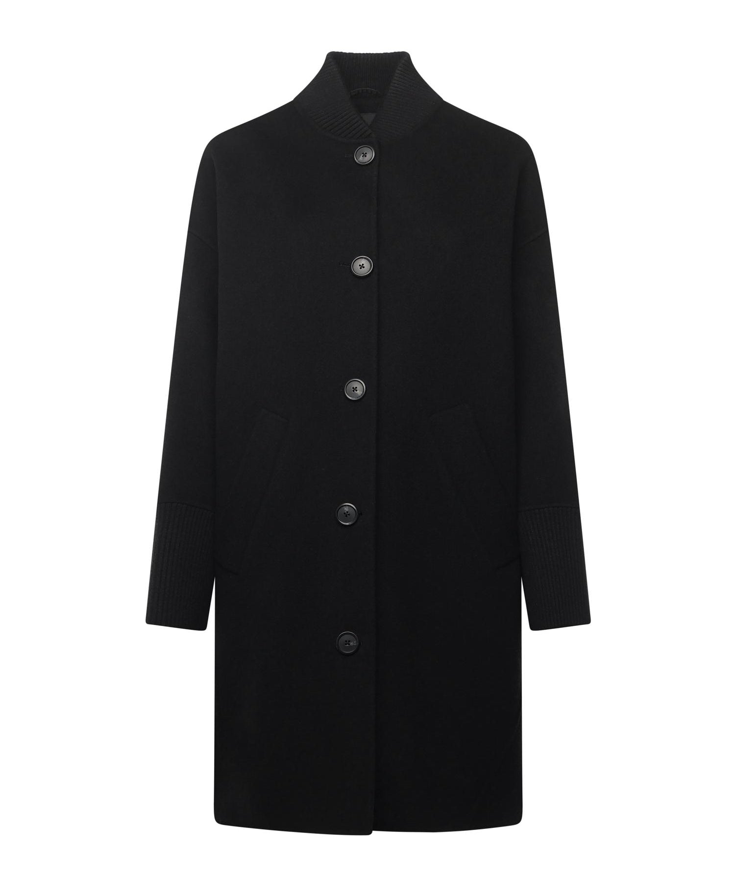 Cappotto lungo in panno double 105404 A1ZQZ99 PINKO 