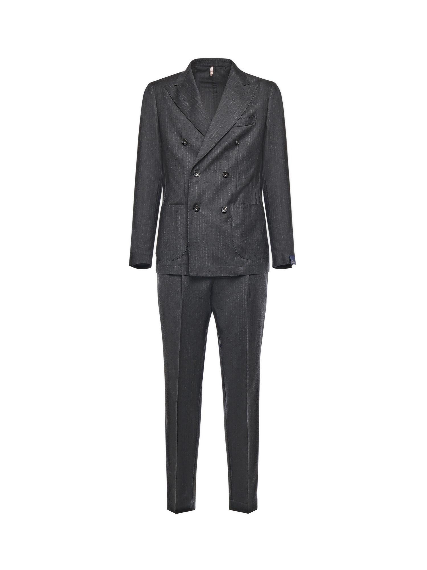 Abito sartoriale in lana gessata E3889N 95F SANTANIELLO 