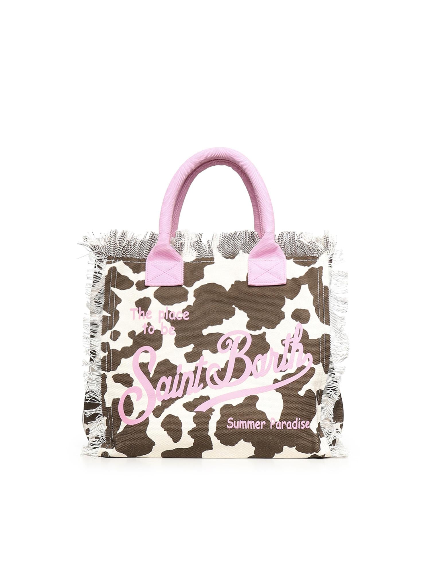 Borsa Vanity in canvas con stampa VANI001 00327L MC2 SAINT BARTH 