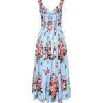 Abito bustier in cotone con stampa floreale F6TTHT HS5UUHC5ZO DOLCE & GABBANA 