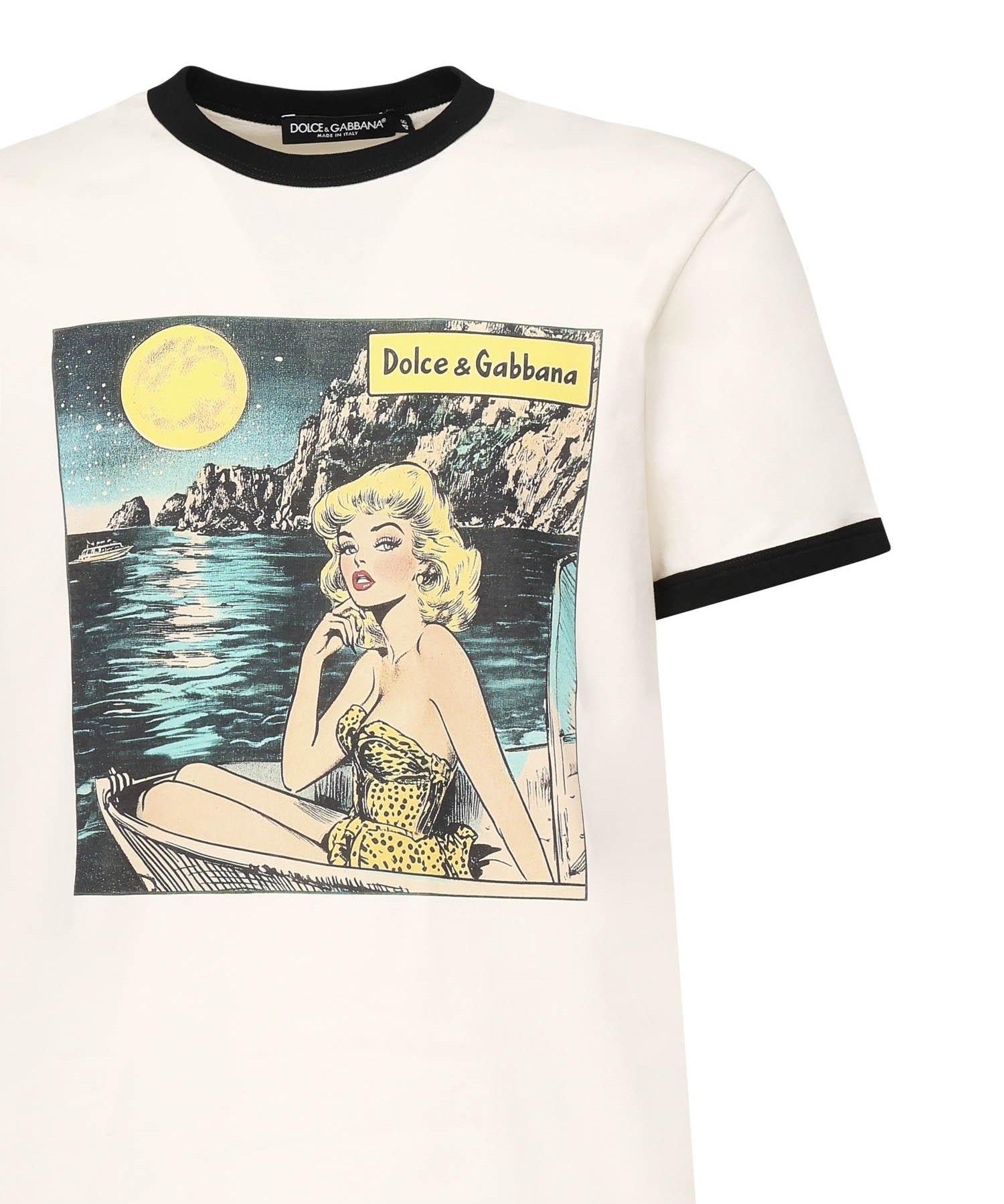 T-shirt in cotone con stampa G8PV1T G7PHFA4567 DOLCE & GABBANA 