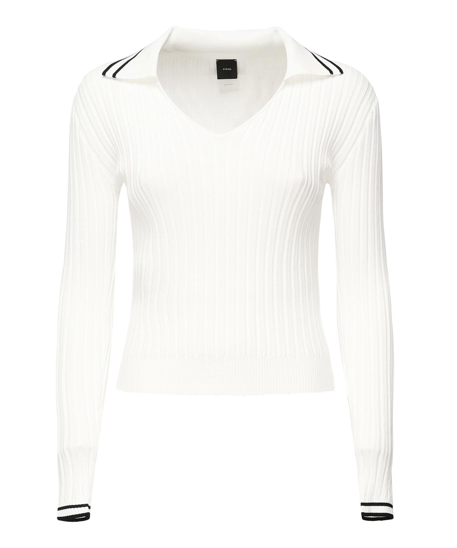 Maglia stile polo con logo<BR/> 105418 A2PSZ10 PINKO 
