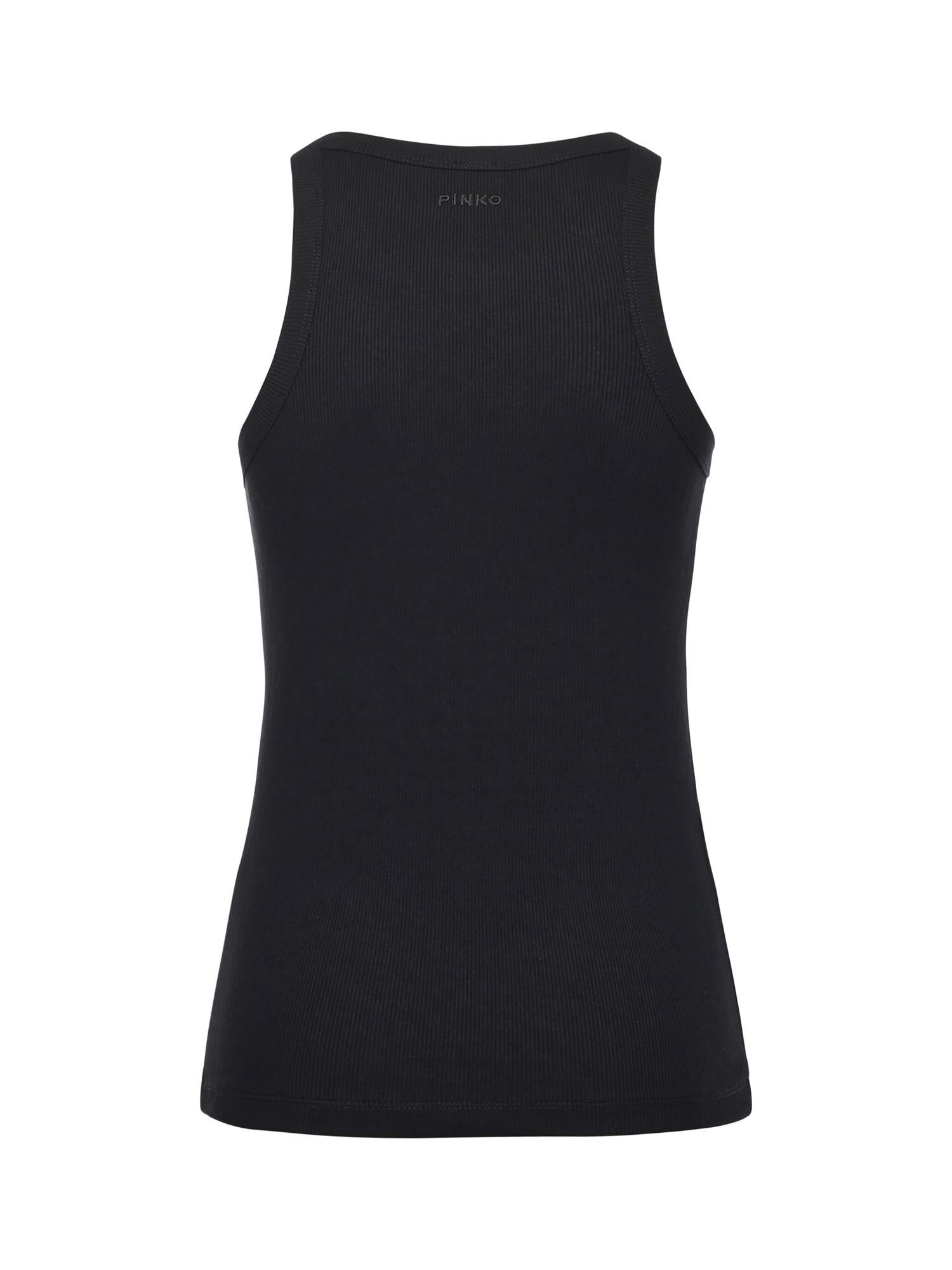 Canotta con strass e borchie<BR/> 105928 A2XYZ99 PINKO 