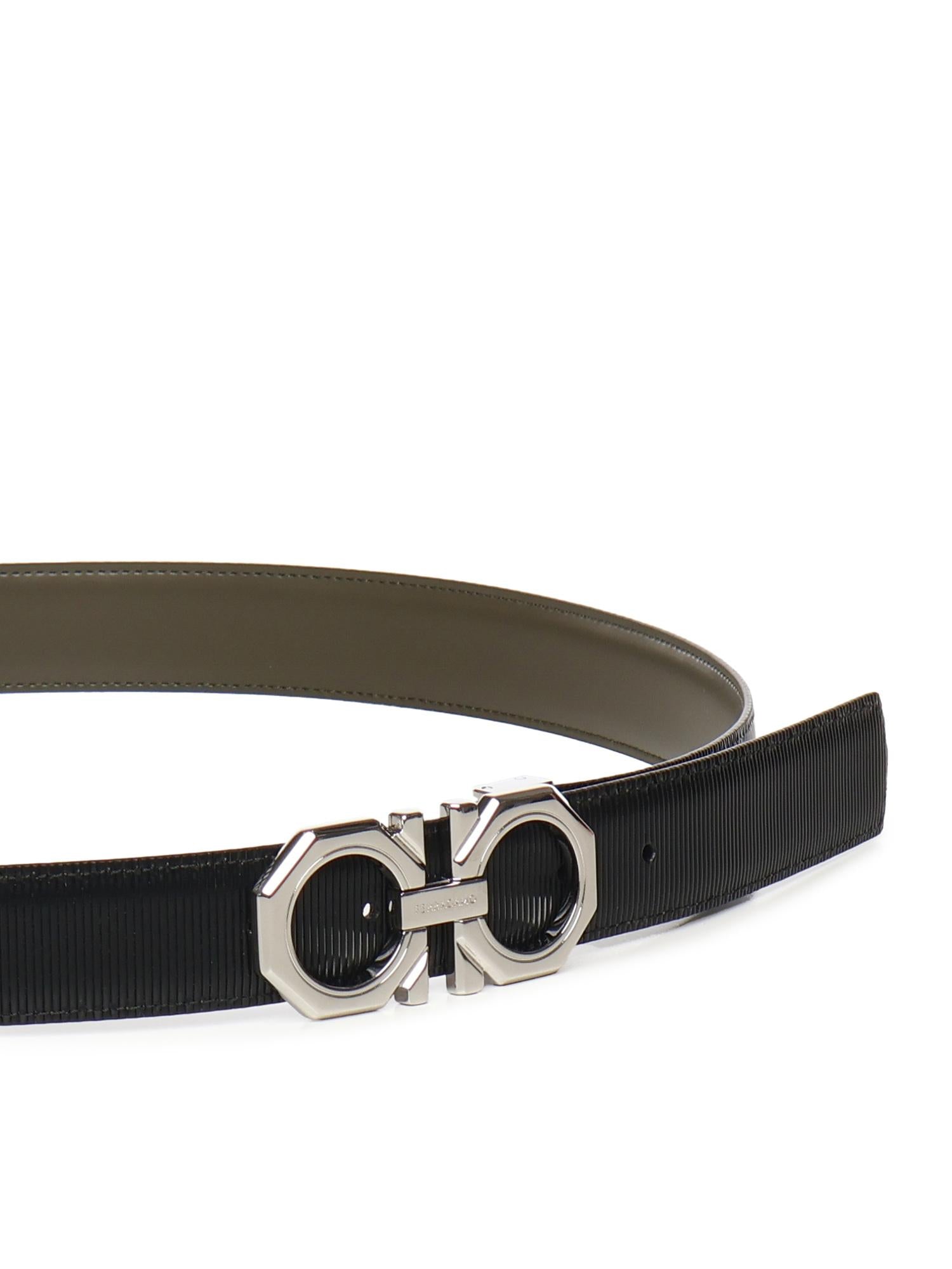 Cintura Gancini in pelle 670266 781219011 FERRAGAMO 