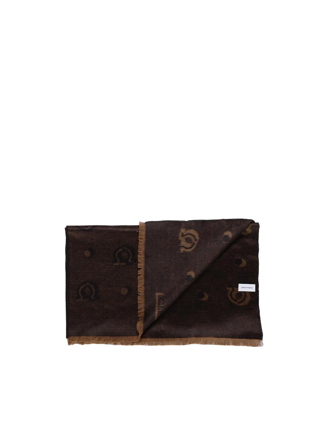 Foulard con motivo jacquard 520091 762092004 FERRAGAMO 