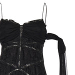 Abito Rita in seta e pizzo CD3447 BLACK FOR LOVE & LEMONS 