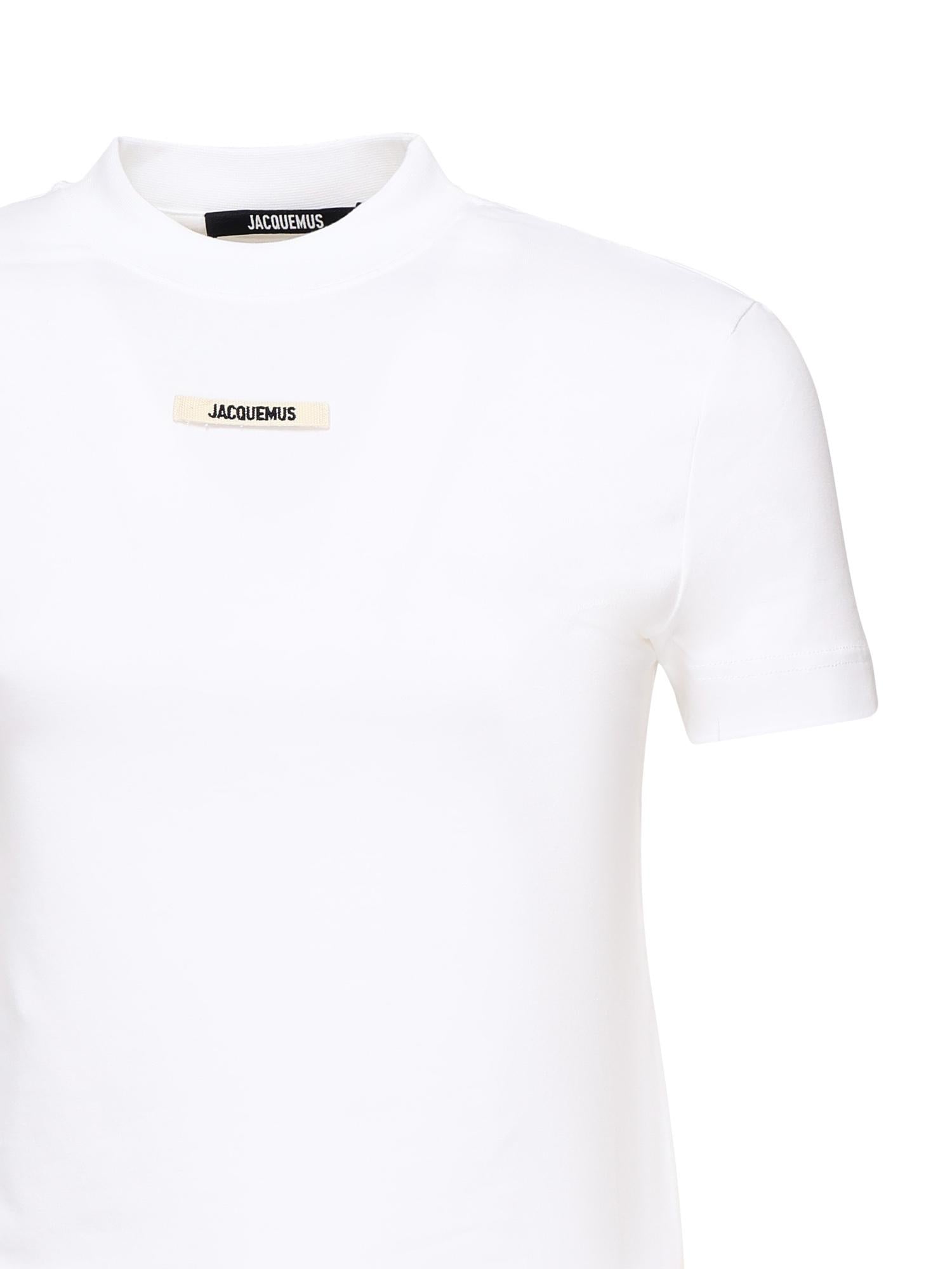 T-shirt in gros grain 24ETSW00133AJ00124 100 JACQUEMUS 