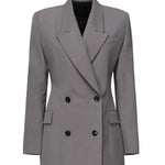 Giacca sartoriale doppiopetto in gabardine di lana AA9V1129T612B 284 ALAIA 