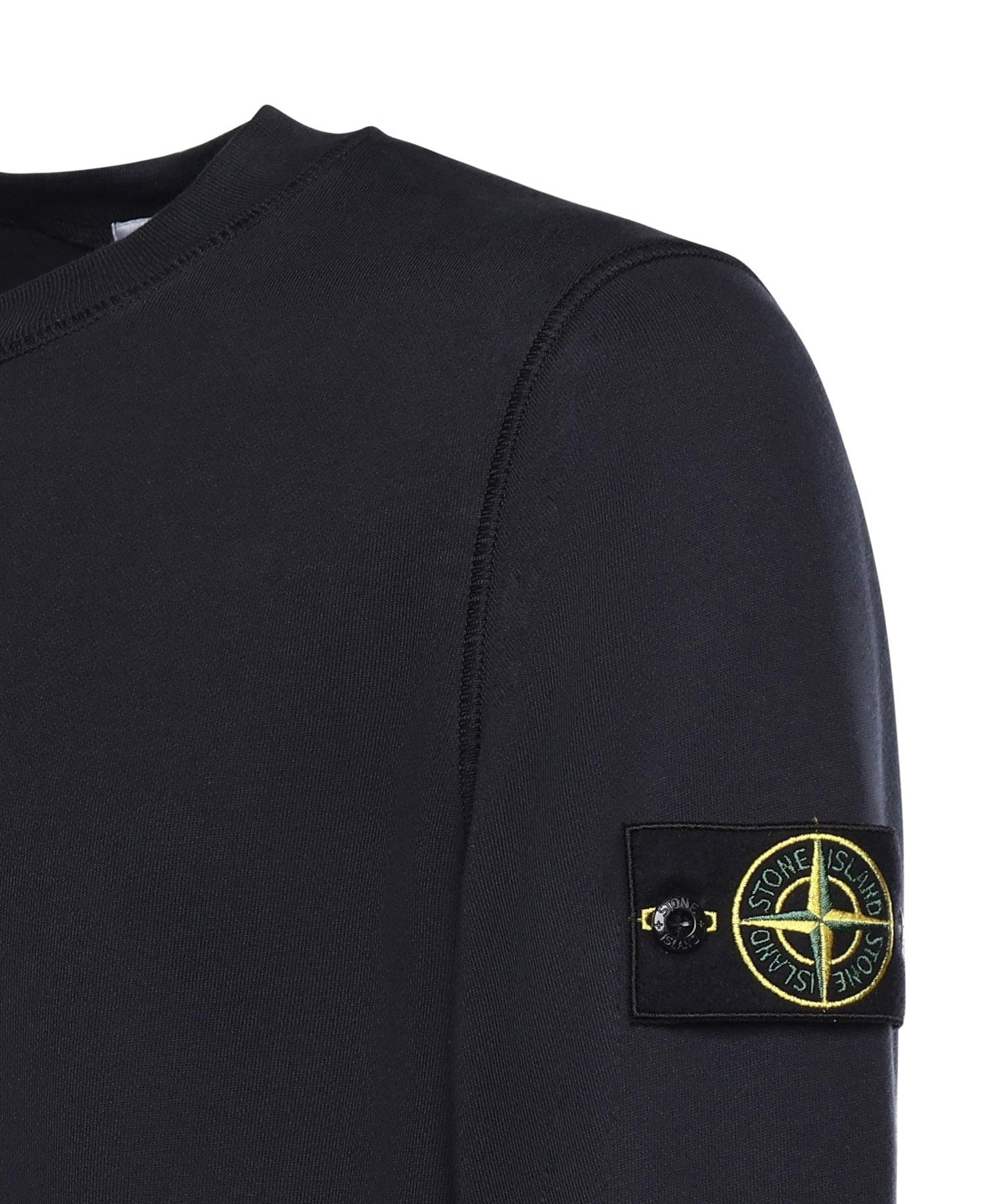 Felpa in cotone con logo<BR/> L1S156100060 S0051V0020 STONE ISLAND 