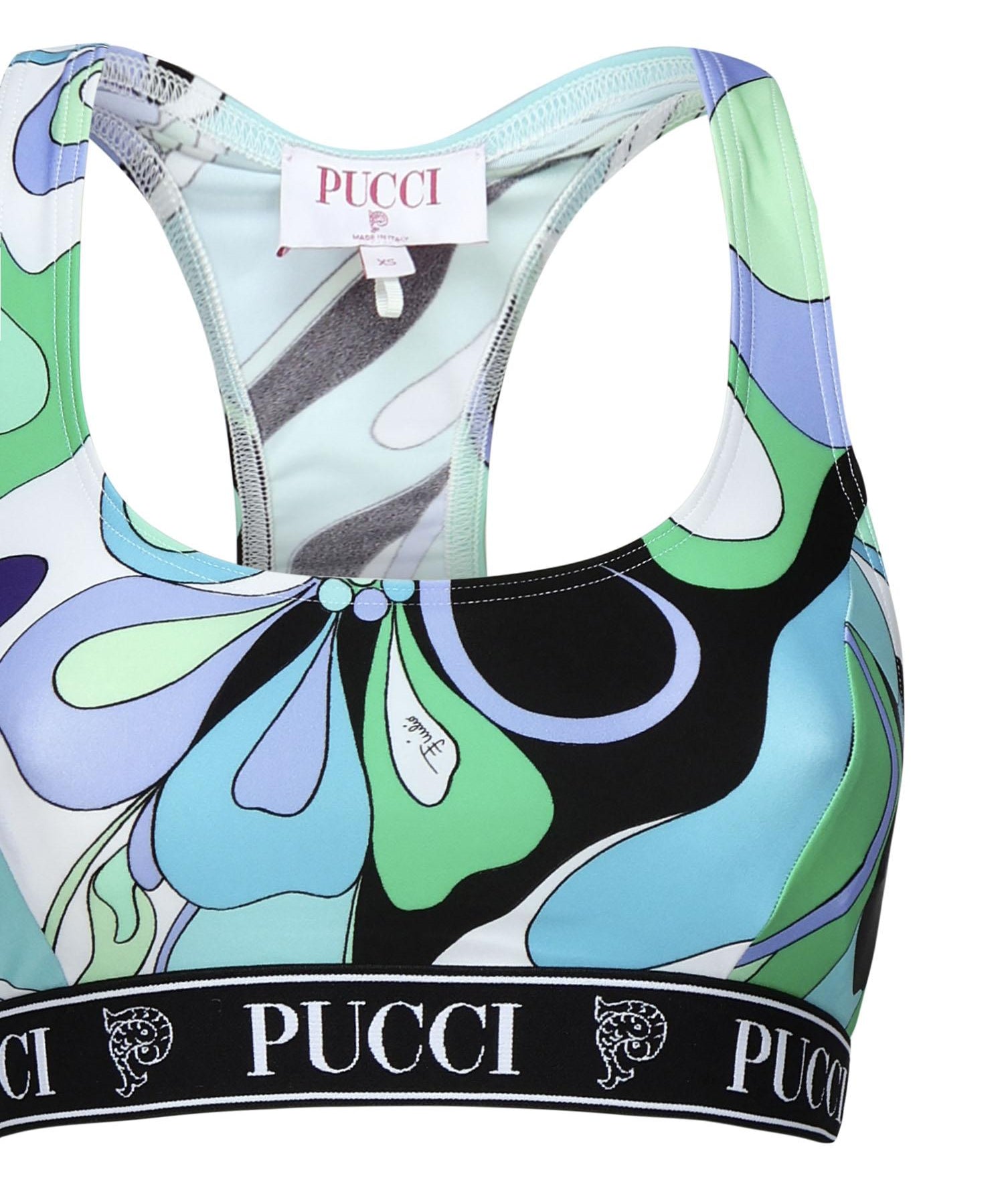 Crop top stampa orchidee 5HTP56 5H735025 PUCCI 
