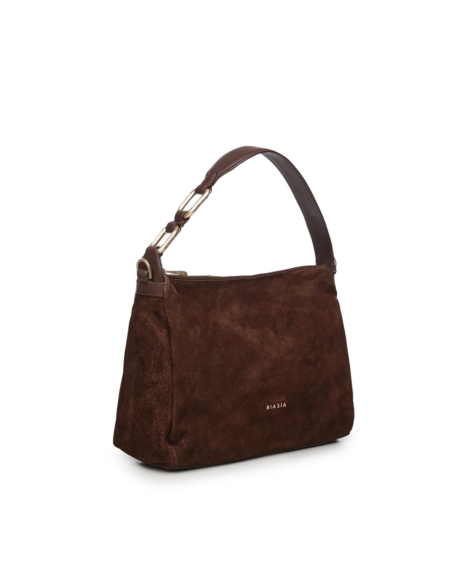 Borsa a spalla in camoscio BIBP9DP01C TESTA DI MORO BIASIA 