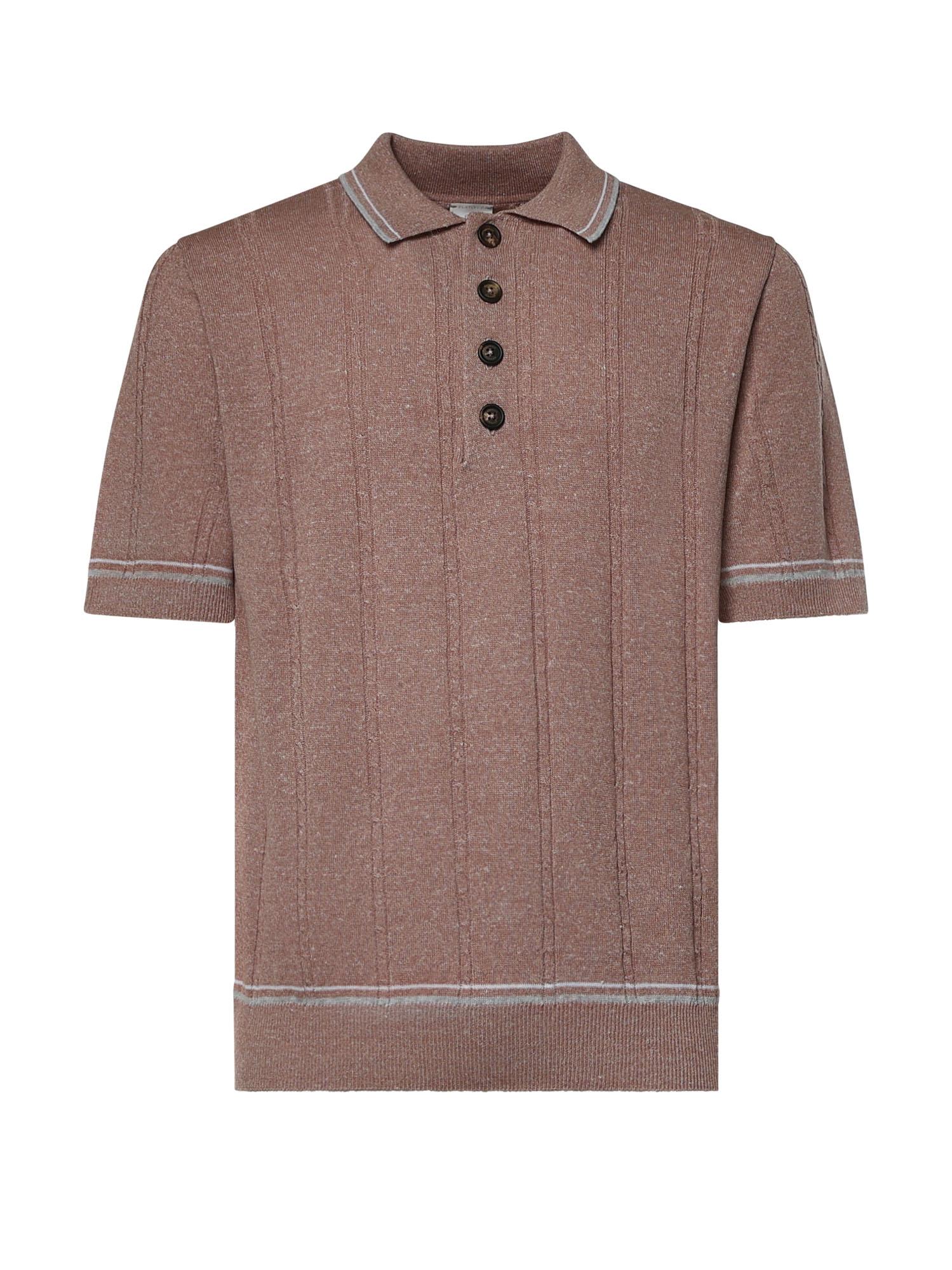 Polo in lino e cotone M76MAGM42MAG0M018 991301 ELEVENTY 