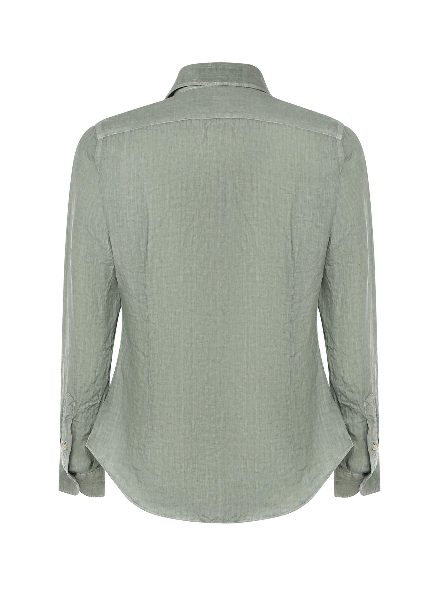 Camicia Dandy in lino M75CAMH11TET0I026 07NN ELEVENTY 