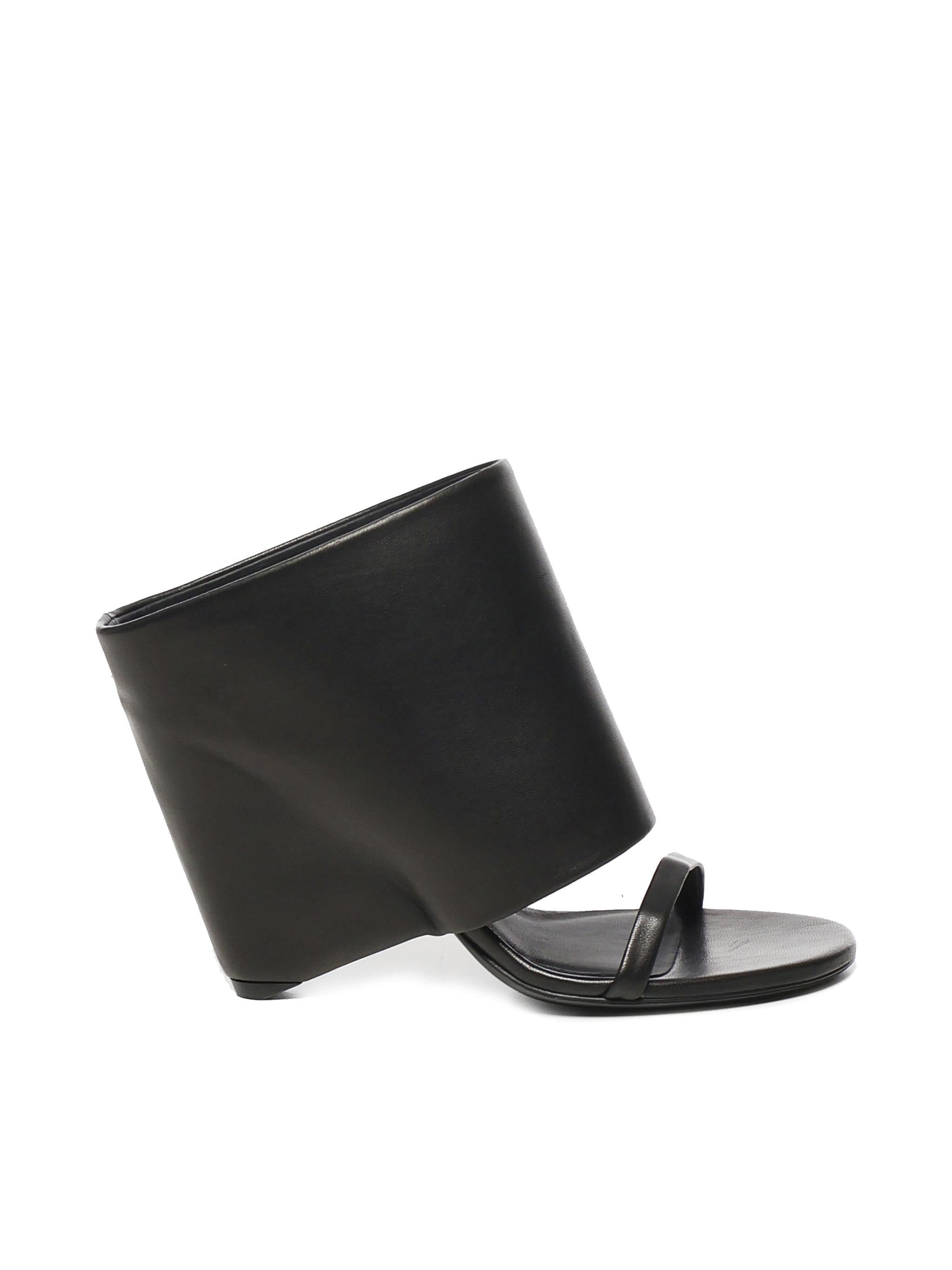 Mules in pelle con zeppa 225SSD037AG0030 9999 COURREGES 