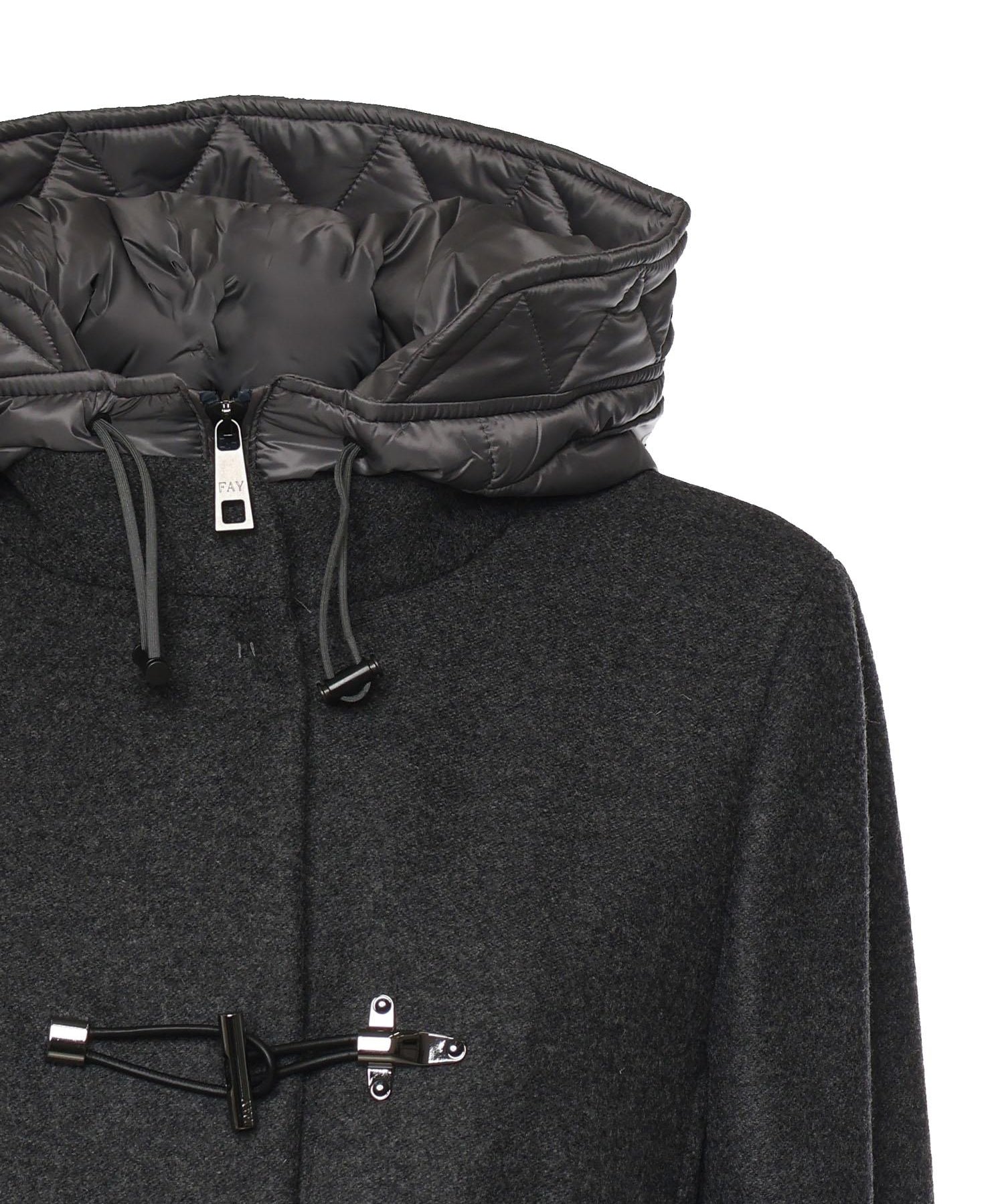 Toggle Coat in panno di lana mélange<BR/> NAW59513430XMY B803 FAY 