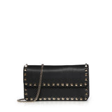 Portafoglio con catena Rockstud in vitello granato 7W2P0S61 VSH0NO VALENTINO GARAVANI 