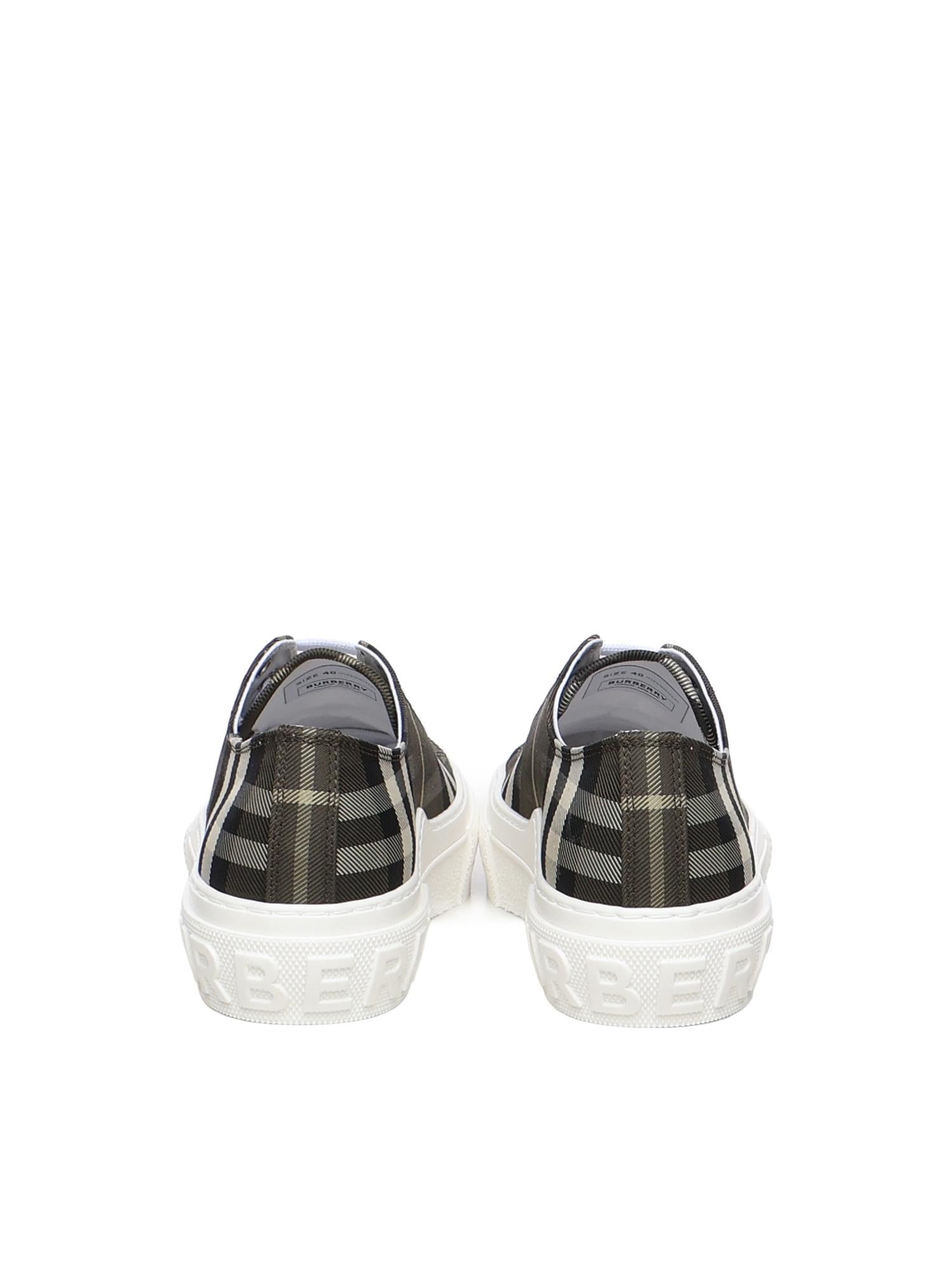 Sneaker in misto nylon Check<BR/> 8118854 C3348 BURBERRY 