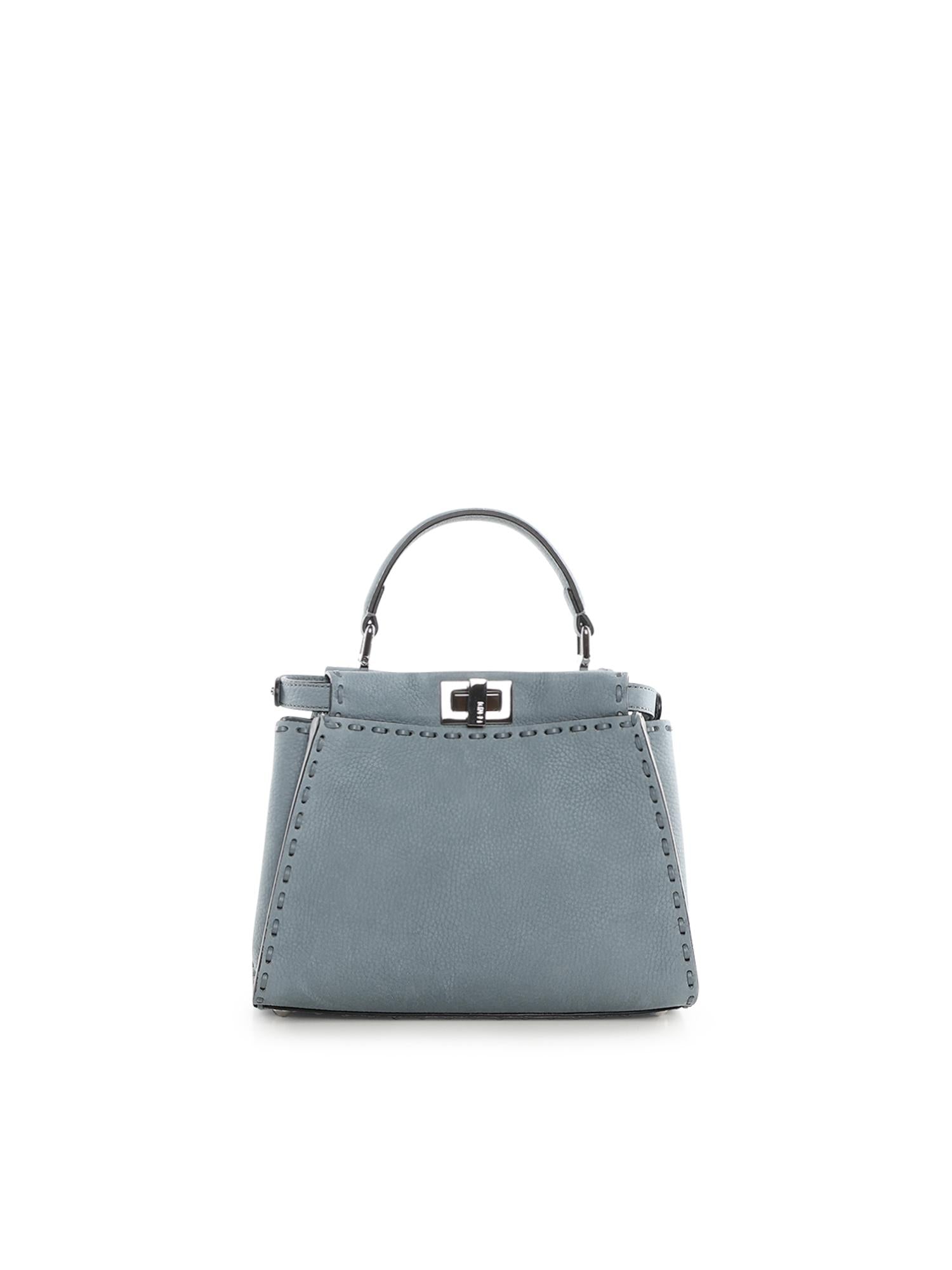 Borsa Peekaboo Mini in nabuk 8BN244 AVQQF1USY FENDI 