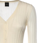 Cardigan in maglia leggera a coste 106321 A34BC14 PINKO 