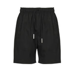 Shorts in misto lino e cotone BYRD -NERO GIULIANO GALIANO 