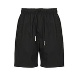 Shorts in misto lino e cotone BYRD -NERO GIULIANO GALIANO 