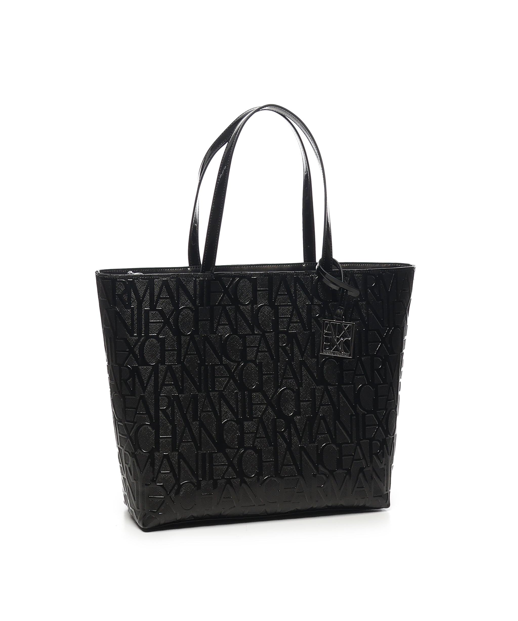 Borsa shopper con logo allover 942650 CC79400020 ARMANI EXCHANGE 