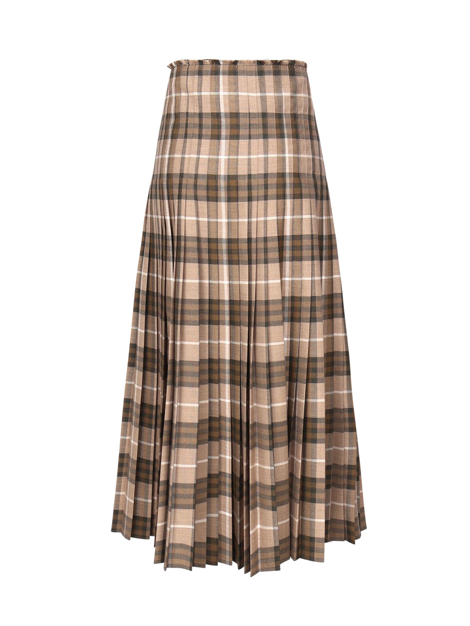 Gonna plissettata con Burberry Check 8099551 C1465 BURBERRY 