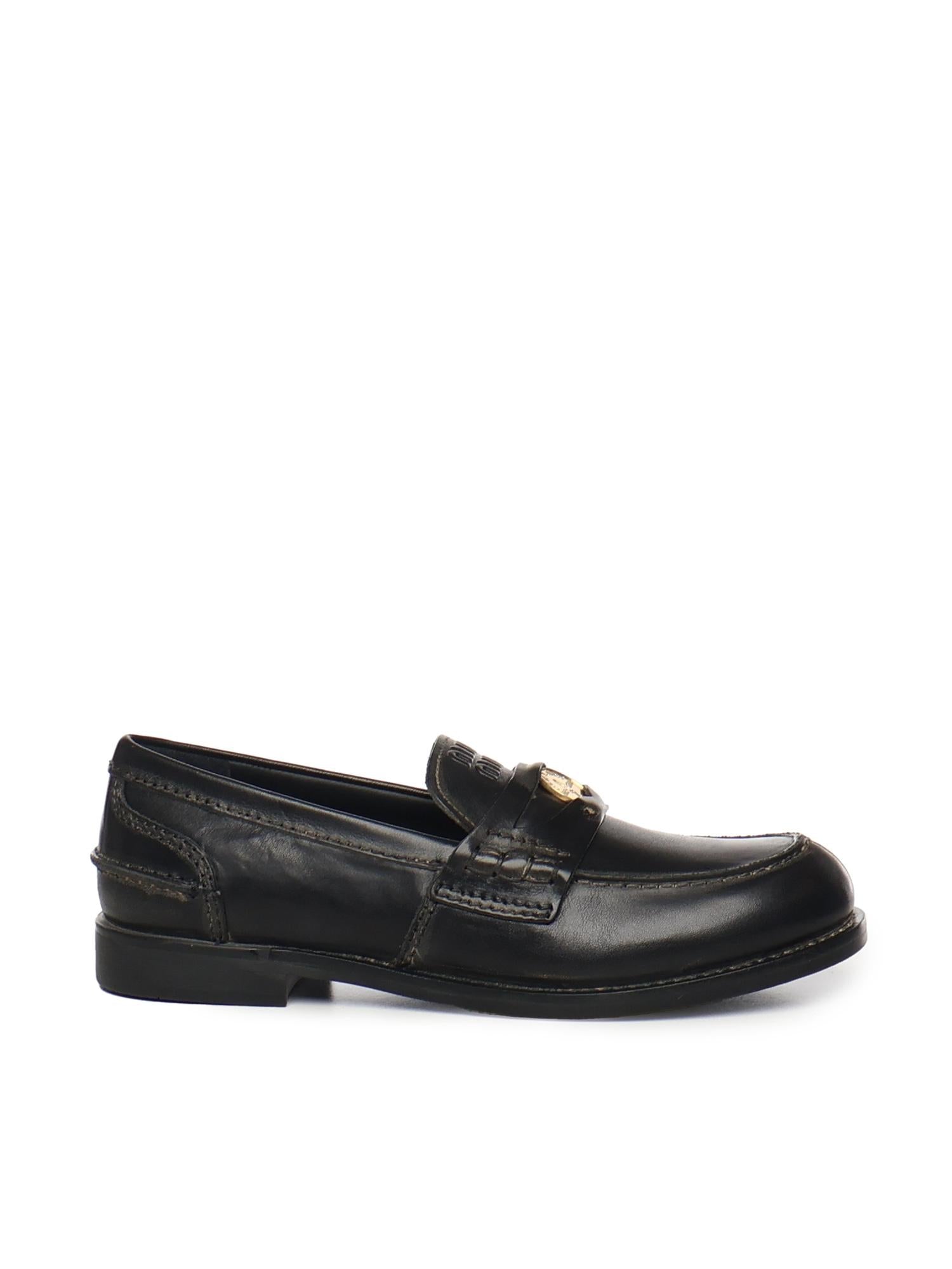Mocassini in pelle 5D773D 5ODF0002 MIU MIU 