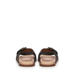 Sandalo Christine in satin A57175 NERO CARMENS 