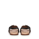 Sandalo Christine in satin A57175 NERO CARMENS 