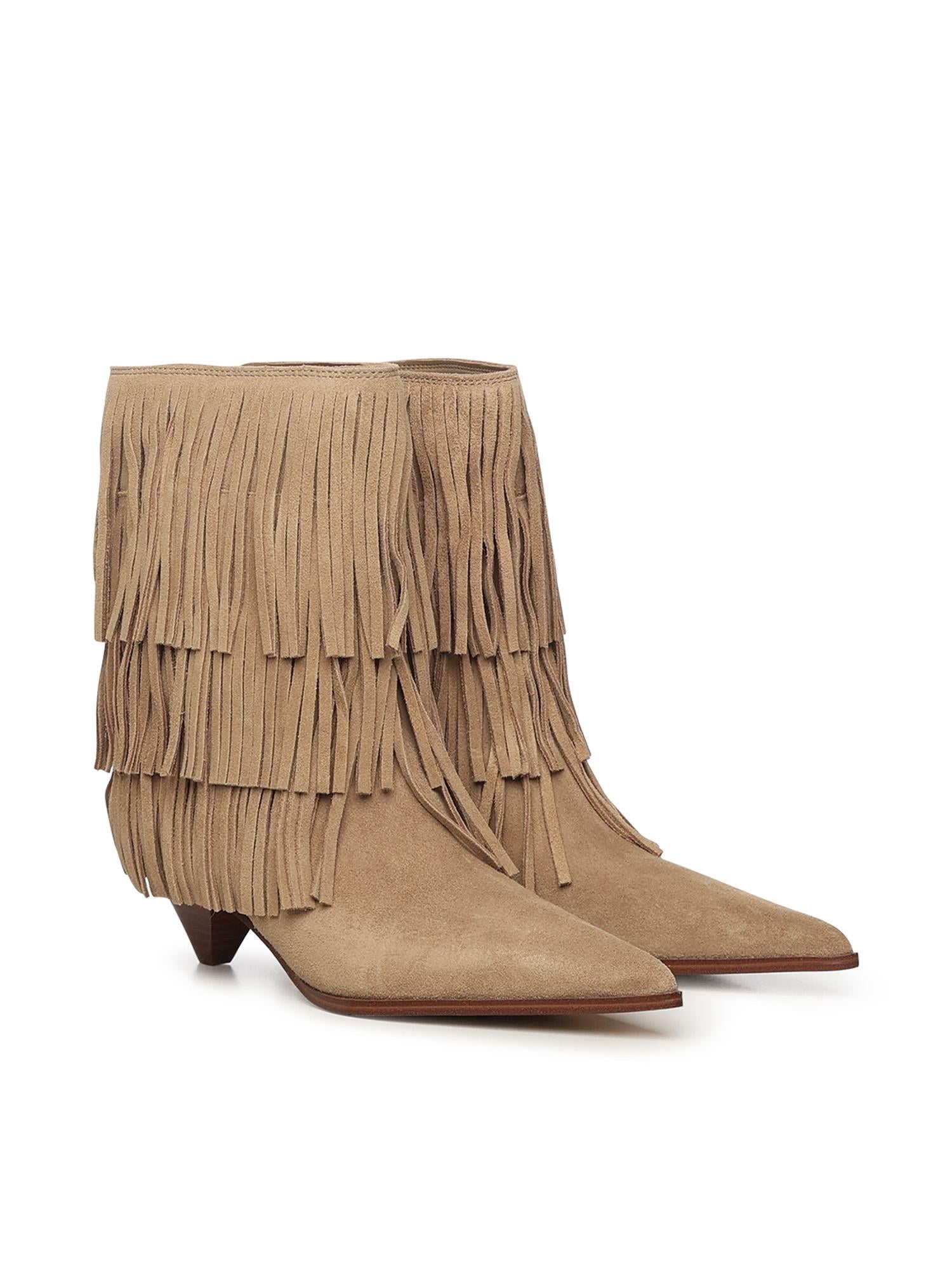 Stivale Jayla in pelle scamosciata con frange 40F5JYME6S 297 MICHAEL MICHAEL KORS 