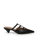 Sabot a listini in morbida pelle di vitello A55182 NERO CARMENS 