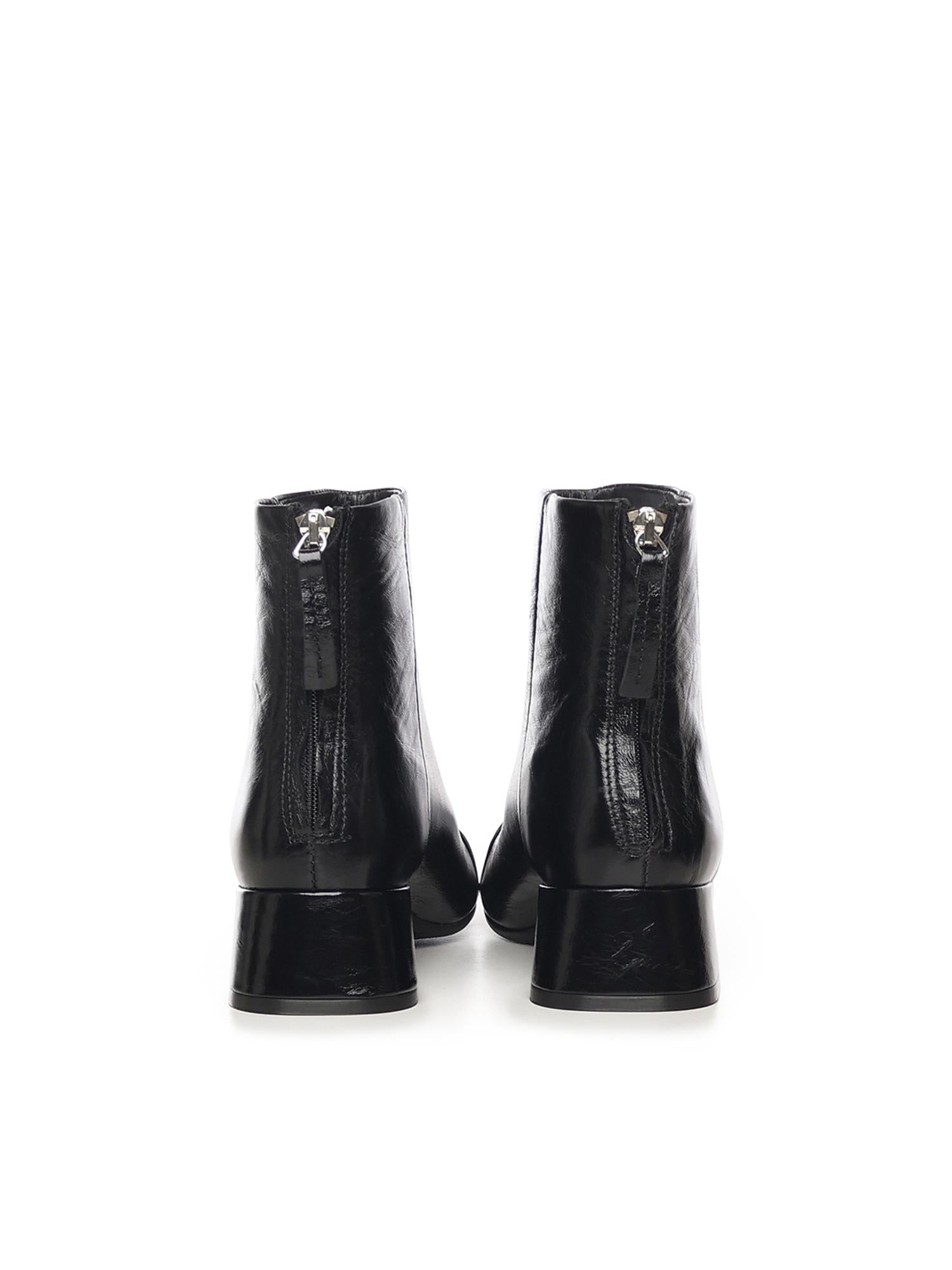 Stivaletti Rose Back in vernice A54308 NERO CARMENS 