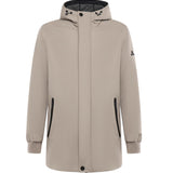 Parka con cappuccio e logo HE9440013 BEIGE HESKIMO 