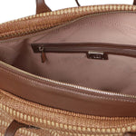 Borsa shopping Cassie con logo 73BS9M801 CASSIENATURALE/MORO V° 73 