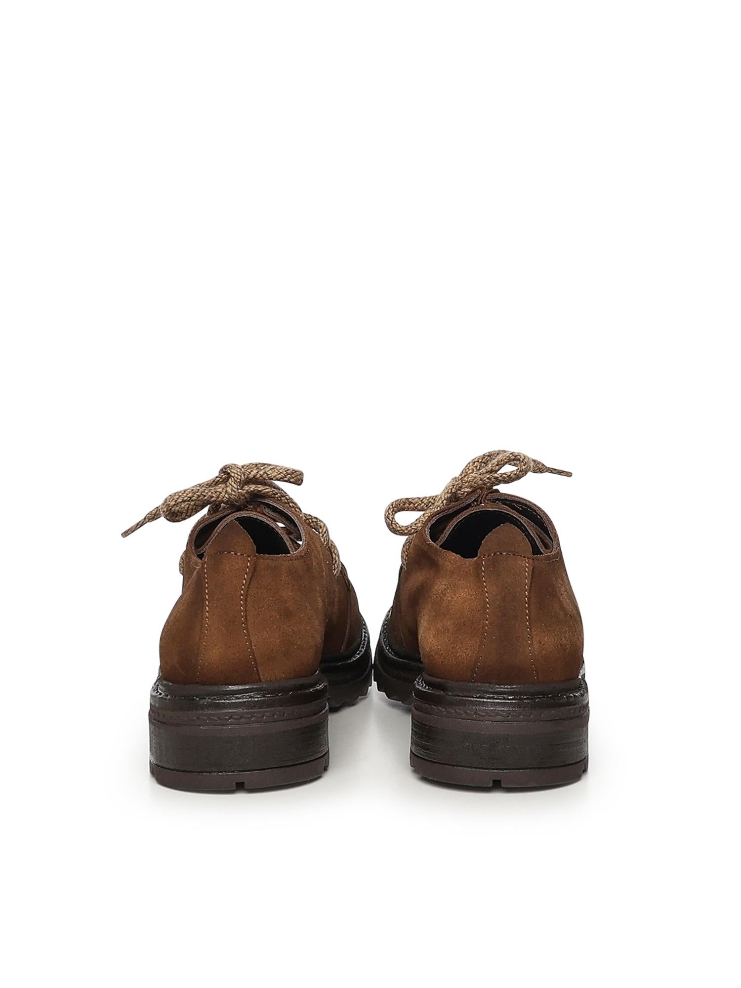 Scarpa stringata Jean in camoscio JEAN VELOURCAMEL GIULIANO GALIANO 