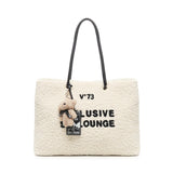 Borsa shopping Ski Lounge<BR/> 73BS9A501 SKI LOUNGEECRU/NERO V° 73 