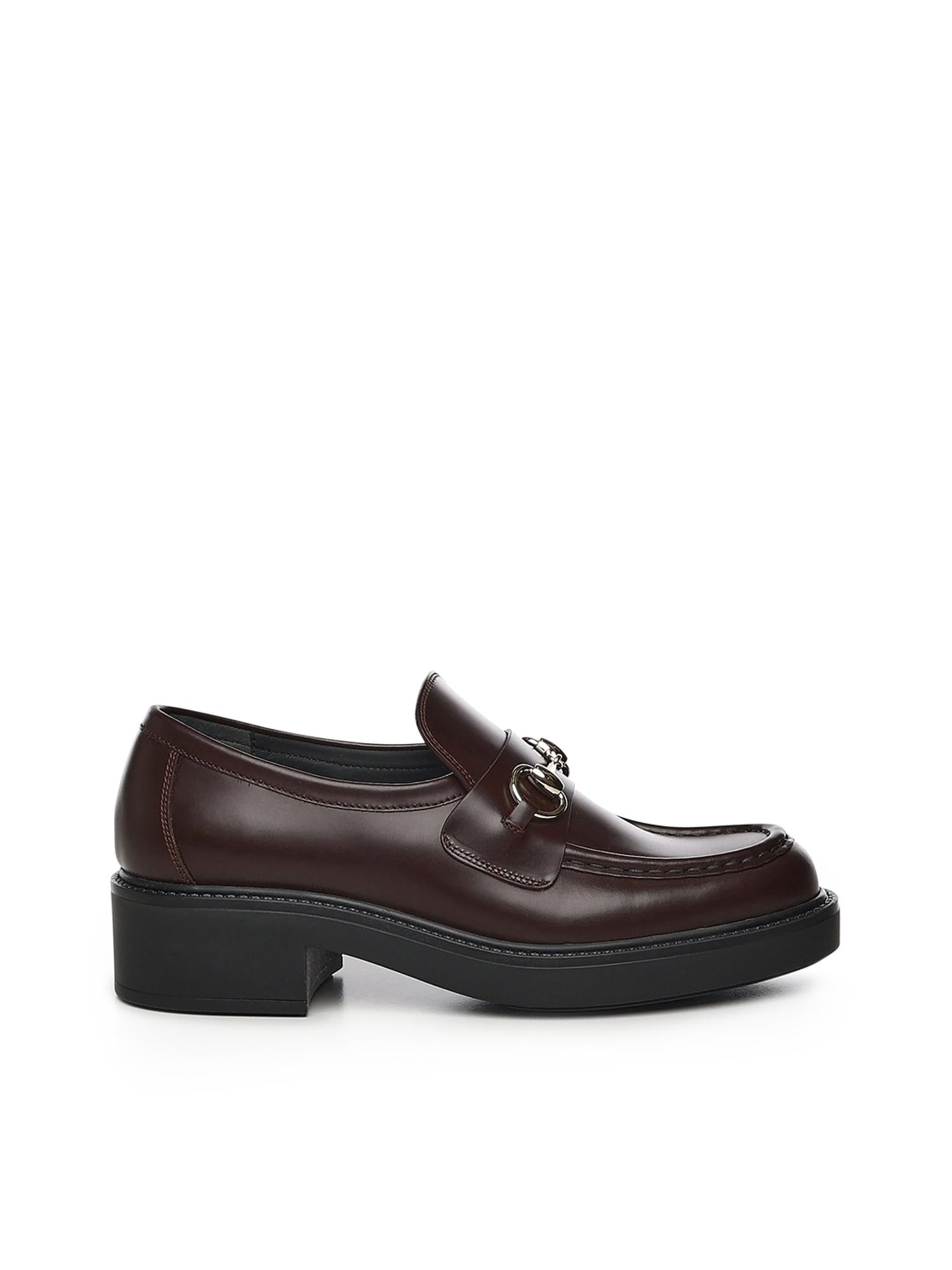 Mocassino in pelle con Morsetto 840725 0GQ002270 GUCCI 