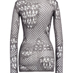 Miniabito in maglia stramata DA565 M01043D961 DONDUP 