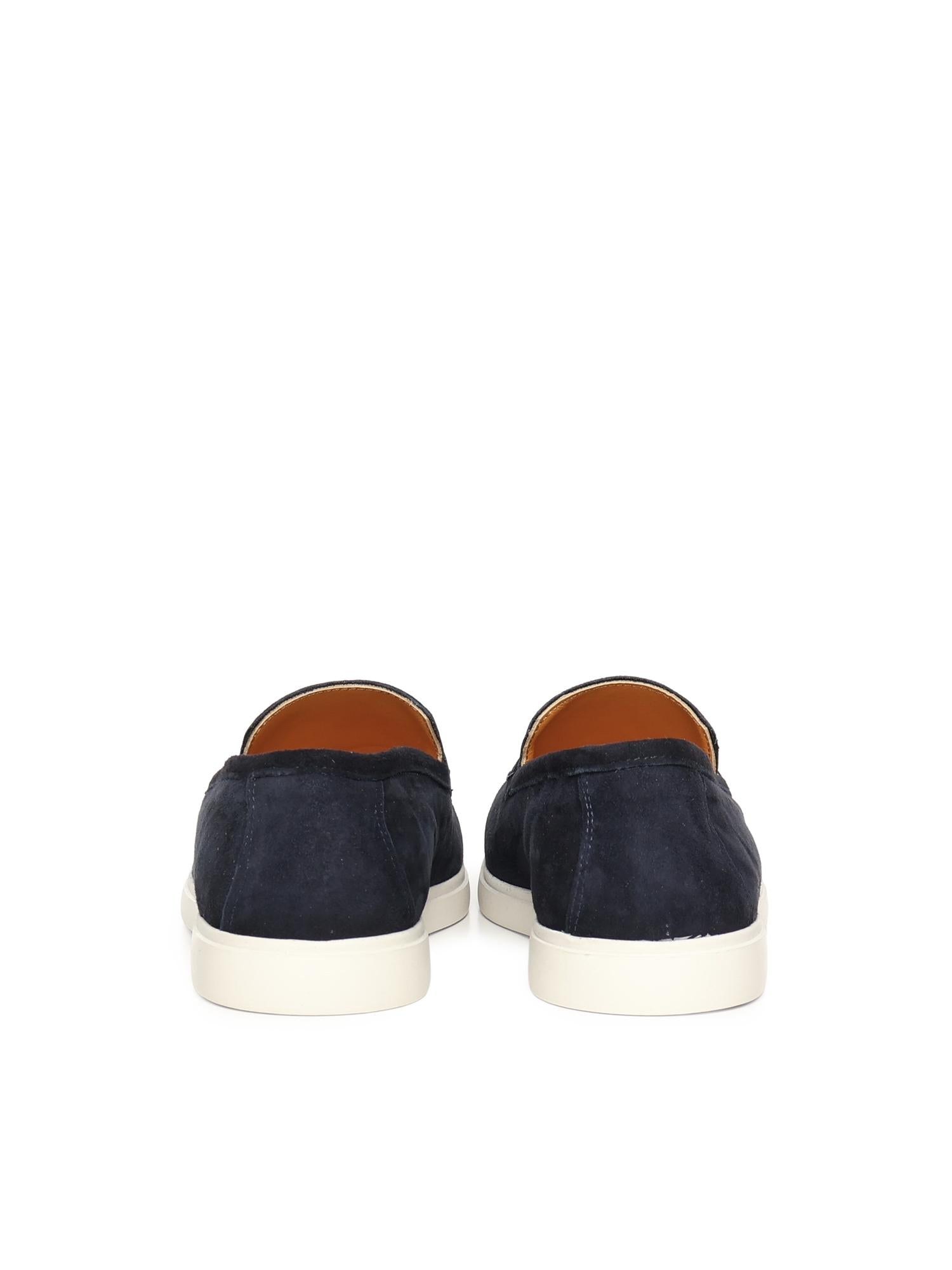 Mocassini Luxe in camoscio LUXE CAMOSCIOBLU GIULIANO GALIANO 