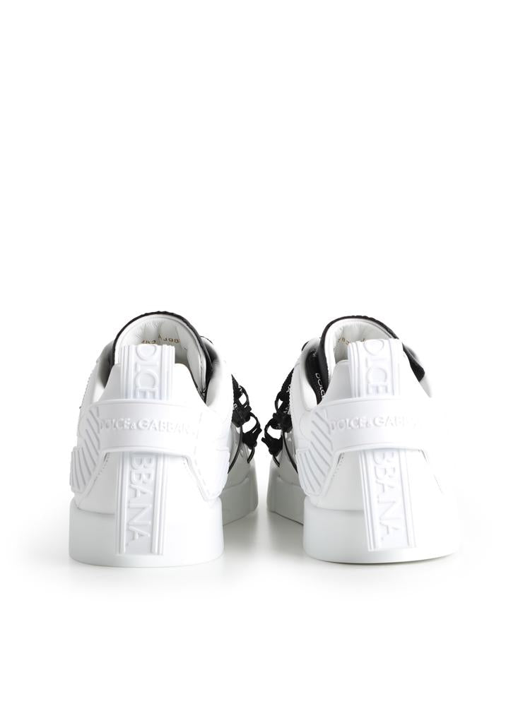 Sneaker Portofino in vitello e vernice CS1783 AJ98689697 DOLCE & GABBANA 